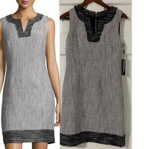 NWT Karl Lagerfeld | Mini Dress with Tweed Embellishments | Size 4